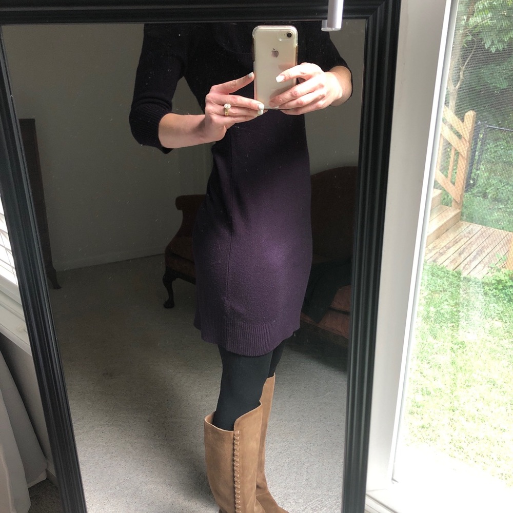 Lovely purple sweater dress